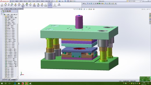 上下四导柱复合冲裁模具缩略图