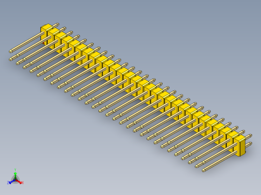 彩色公头100mil（2.54mm）系列-DS1021_yellow_2x29p_100mil_Type5_rev1.0