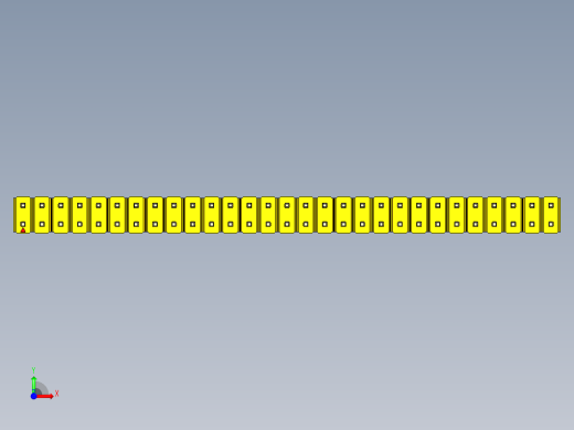 彩色公头100mil（2.54mm）系列-DS1021_yellow_2x29p_100mil_Type5_rev1.0前视缩略图