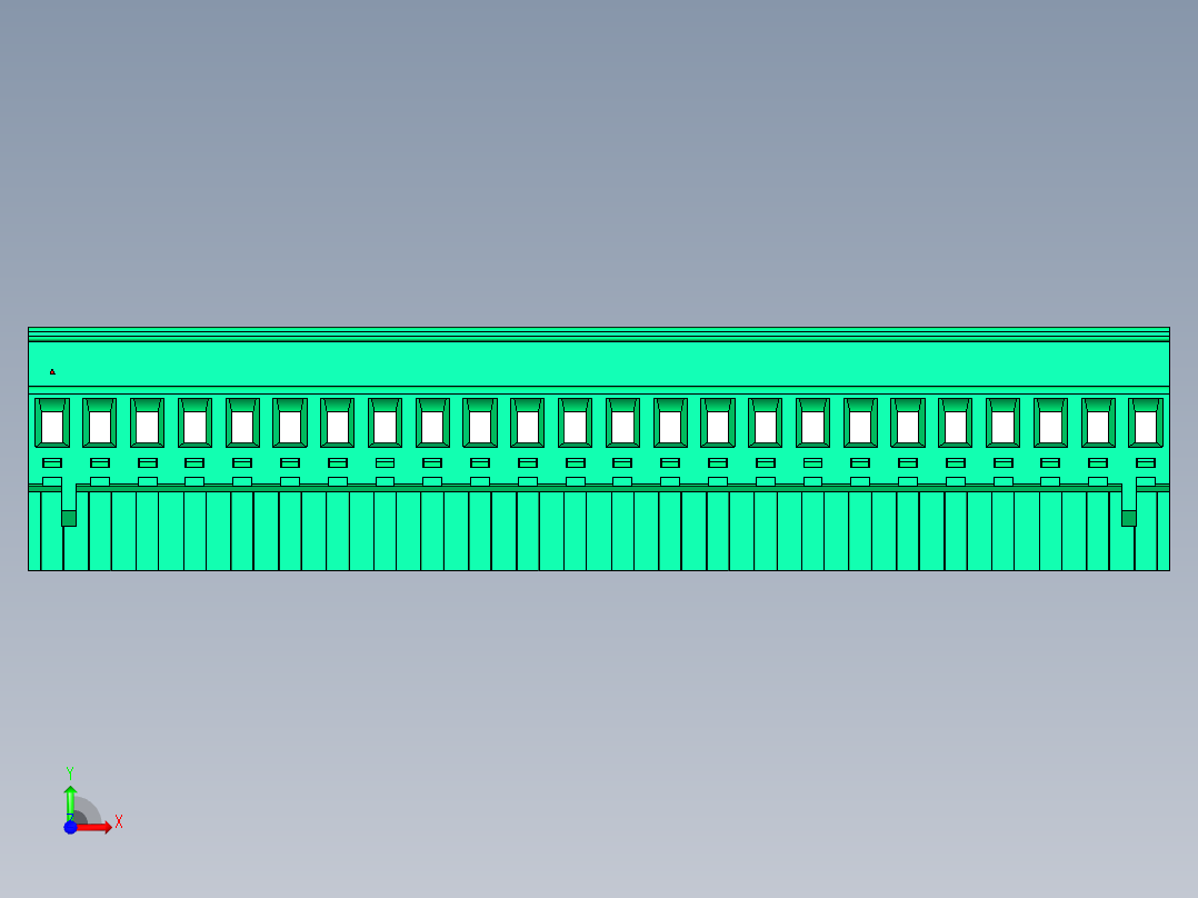 DEGSON 2EDG 系列 5.08mm 可插拔接线端子组-2EDGKA-5.08-24P-14-00AH前视图
