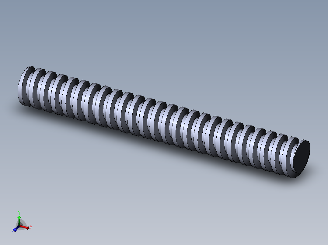 公制 （ISO） 梯形螺钉-TR26x8x200.SLDPRT