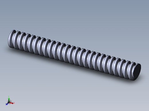 公制 （ISO） 梯形螺钉-TR26x8x200.SLDPRT