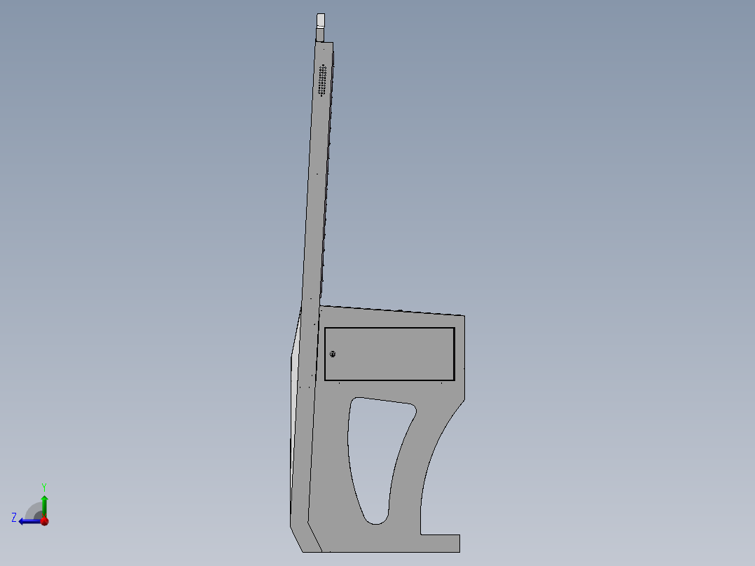 广告查询机右视图