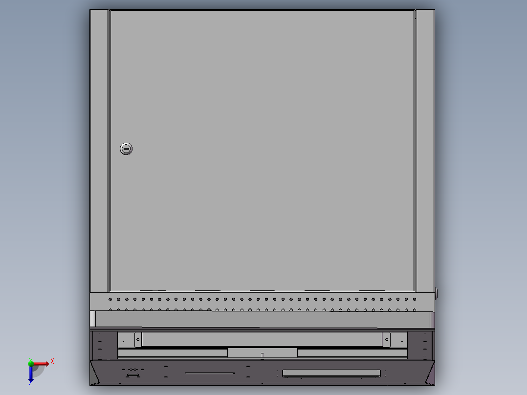 广告查询机俯视图