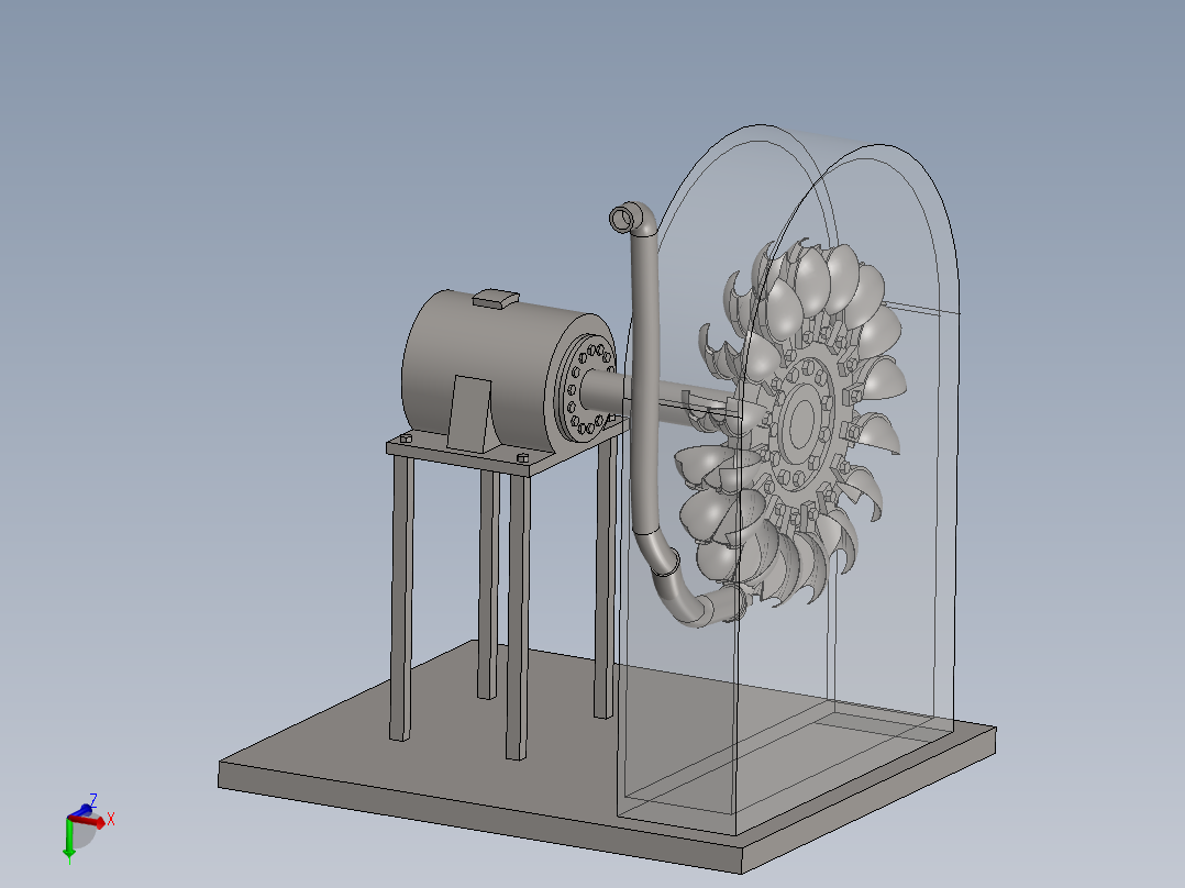 带喷嘴的冲击式水轮涡轮机