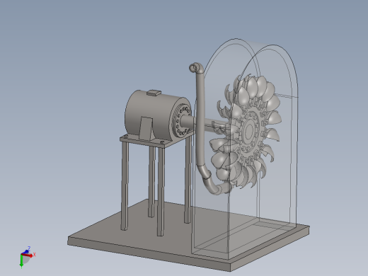 带喷嘴的冲击式水轮涡轮机