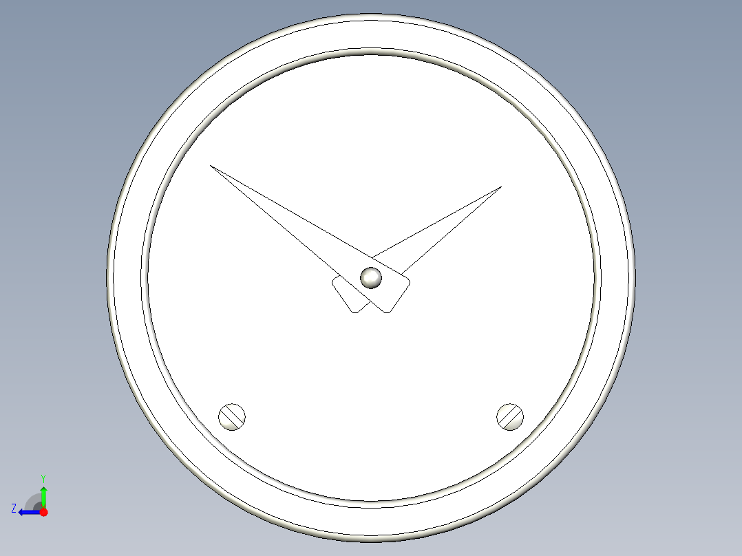 重力指示器GA11,GA12-3D多系列多零件图纸模型右视图