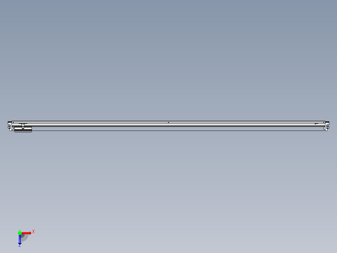 威洛博VL系列直线电机模组-VL22H2-S2700俯视图