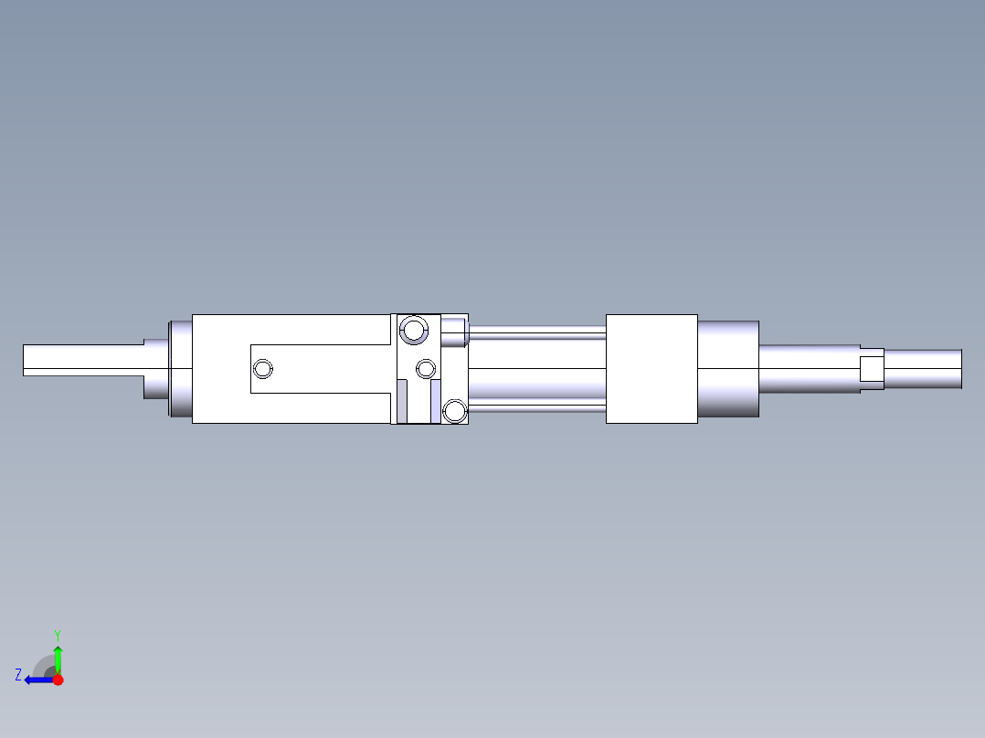 德克斯TUNKERS气缸数模SZK63 T12 A42 Z右视图