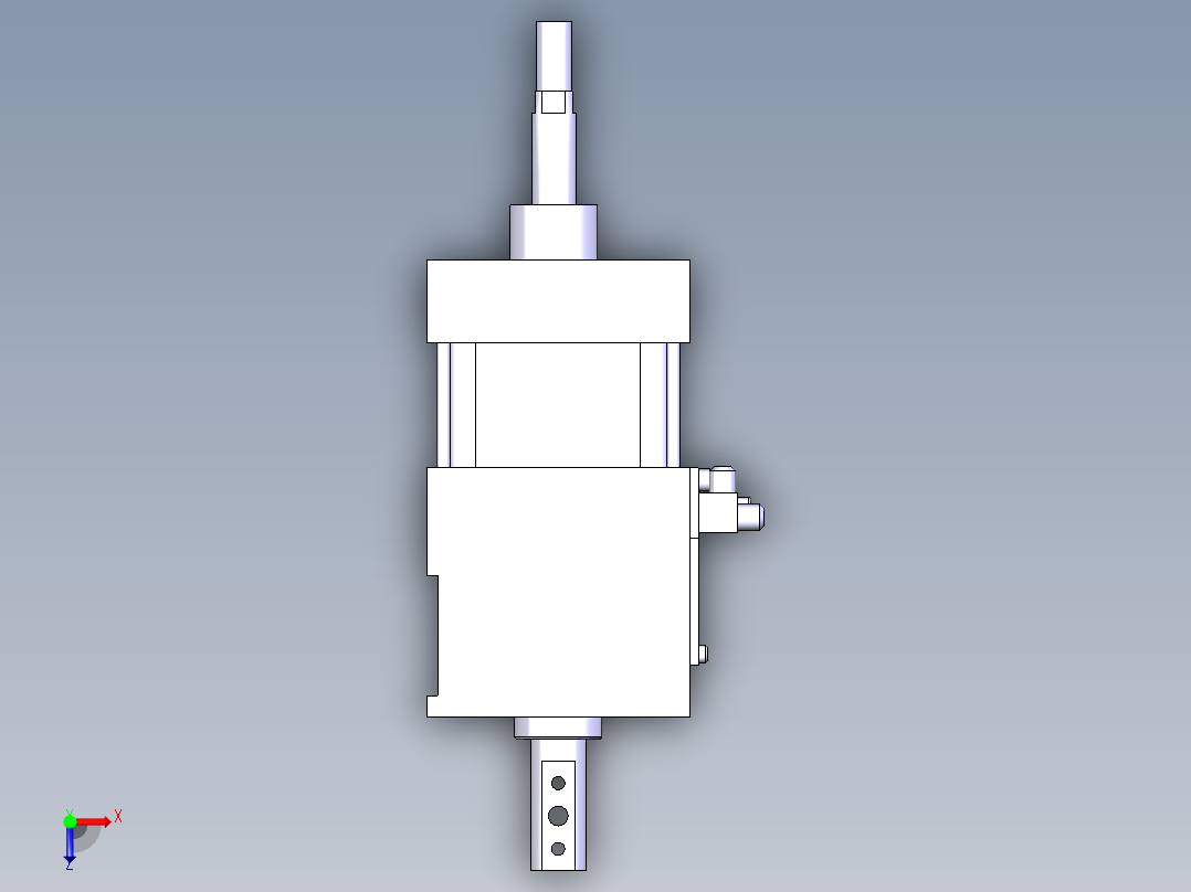 德克斯TUNKERS气缸数模SZK63 T12 A42 Z俯视图