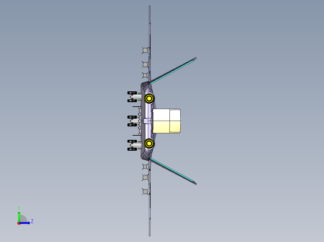 战斗机模型左视图