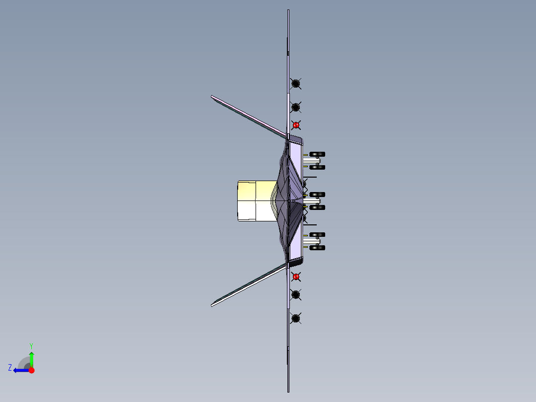 战斗机模型右视图