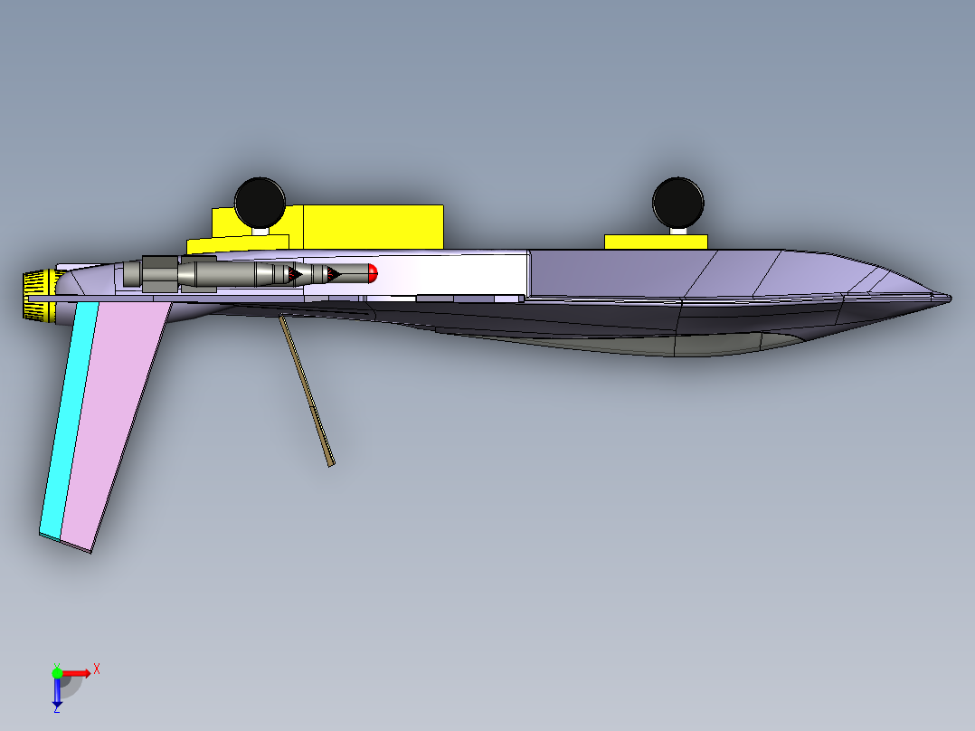 战斗机模型俯视图