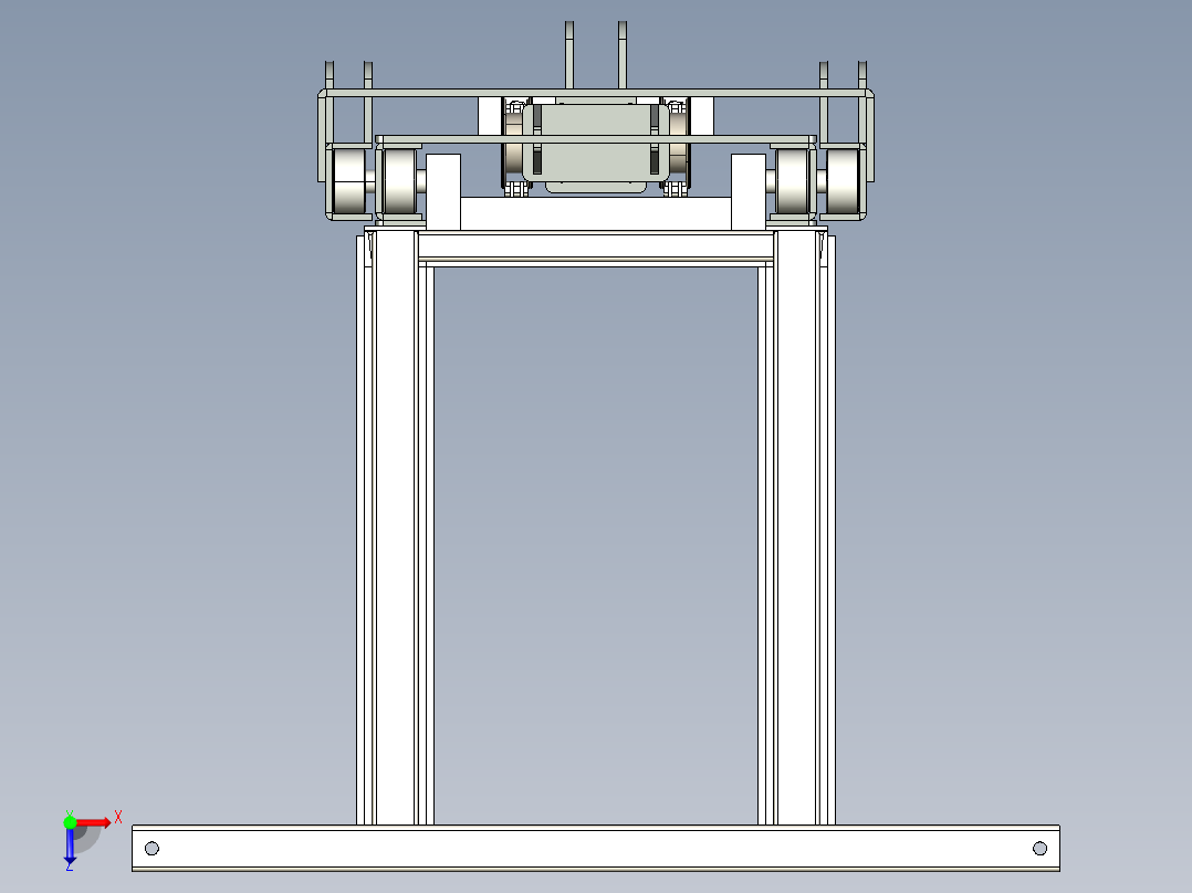 拖拉机叉车提升机构俯视图