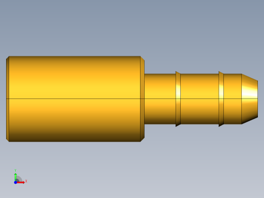 工业通用螺蚊管倒齿式工业硬管接头Solder Connector 238-4-4前视缩略图