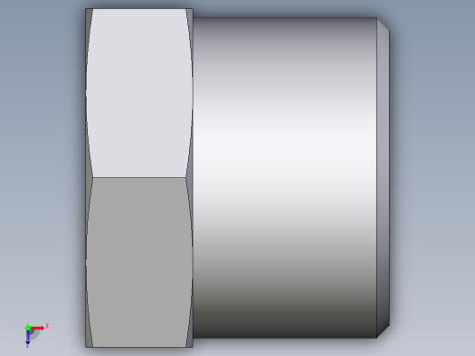 卡套式工业通用硬管接头EO_Blanking_plug_for_tube_ends_ROV12LCFX俯视缩略图