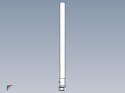 同步带全封闭直线模组TPA-HCB-105D-90-L1350-RU-C-P20-N3俯视缩略图