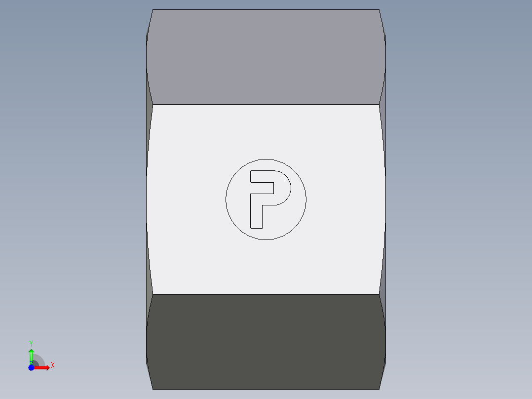 卡套式工业通用硬管接头EO_Nut_EO_24__Cone_end_M12SCFX前视图