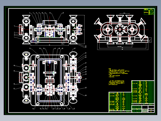 JX361-履式爬壁机器人cad图【履带式真空吸附 壁面清洗清洁图纸】