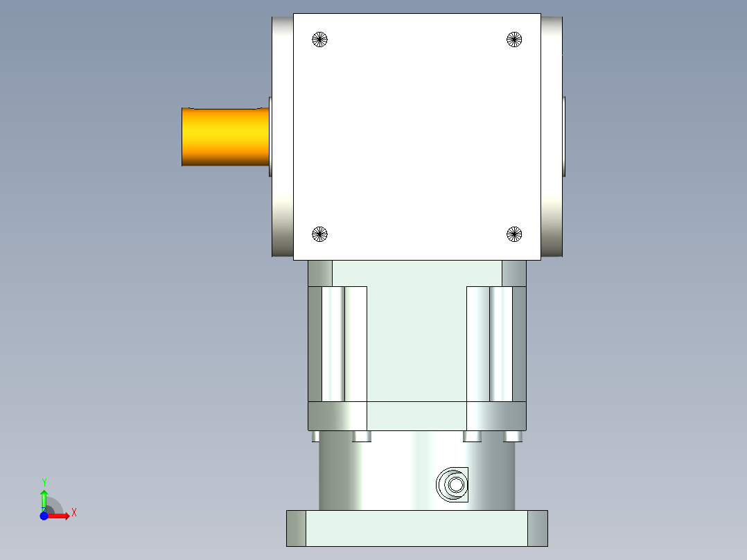 换向器PW170单轴 PLX142-L1 35-114.3-200-M12.stp前视图