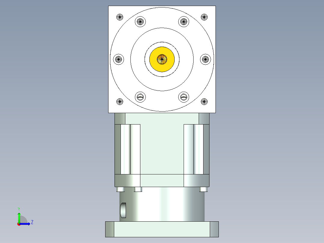 换向器PW170单轴 PLX142-L1 35-114.3-200-M12.stp左视图
