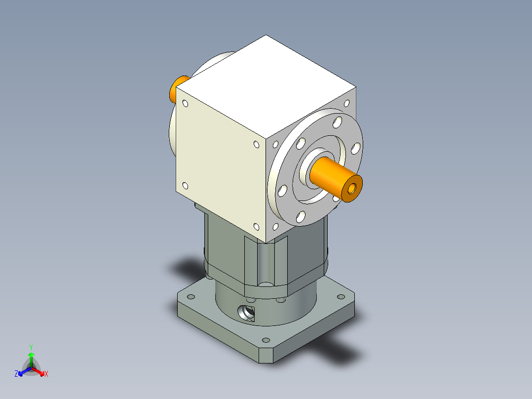 换向器PW170双轴 PLX142-L1 35-114.3-200-M12.stp主视图