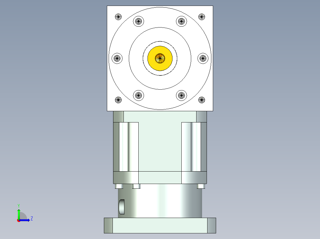 换向器PW170双轴 PLX142-L1 35-114.3-200-M12.stp左视图