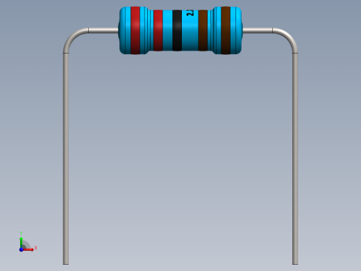 电容器 二极管 电阻器-Resistor 2.2K Ohm 1 Watt前视缩略图