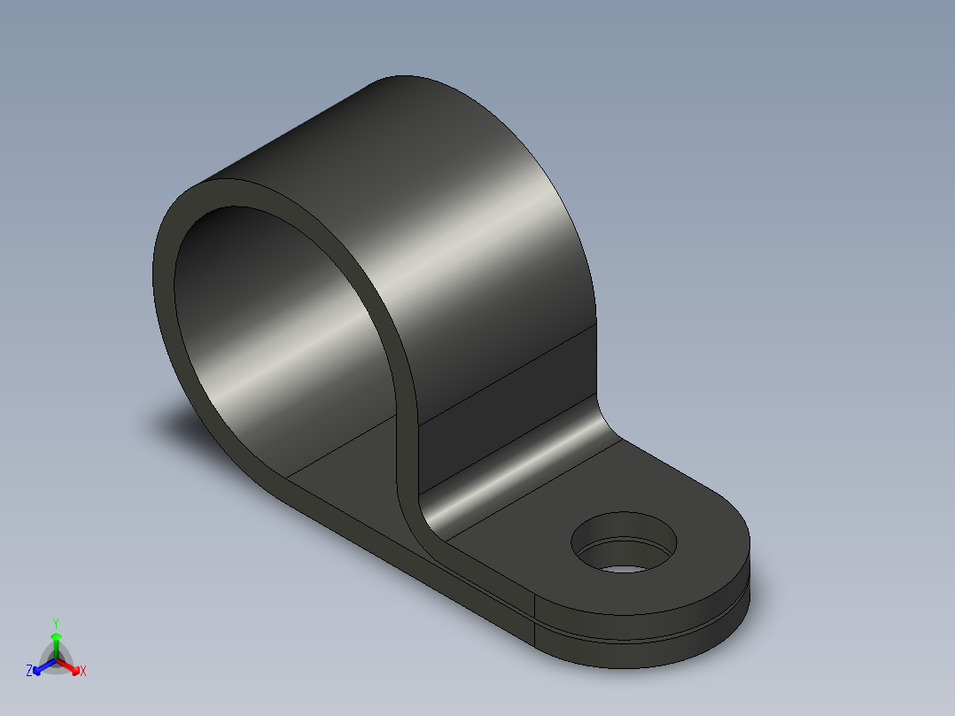 HP 系列 P 夹-H7P-BK正等轴测图