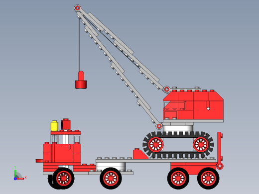 乐高 337-377 卡车带起重机lego-337-truck-with-crane-SW前视缩略图