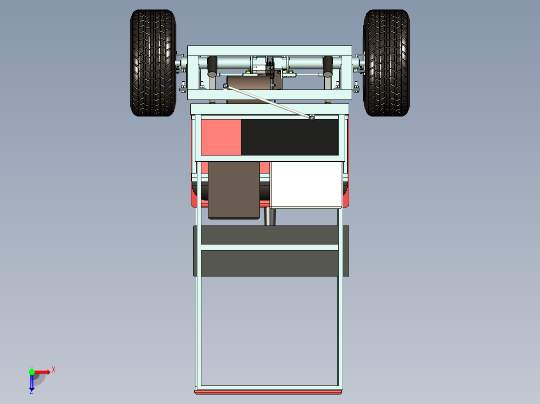 自动驾驶高尔夫球车俯视图