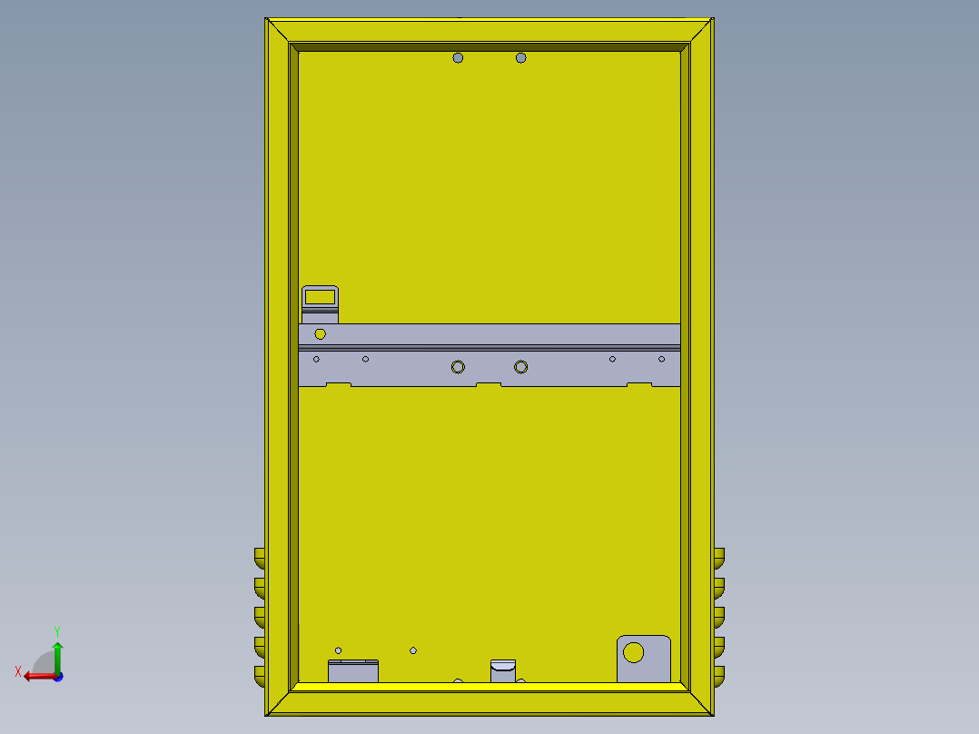 电控柜、铝电池盒后视图