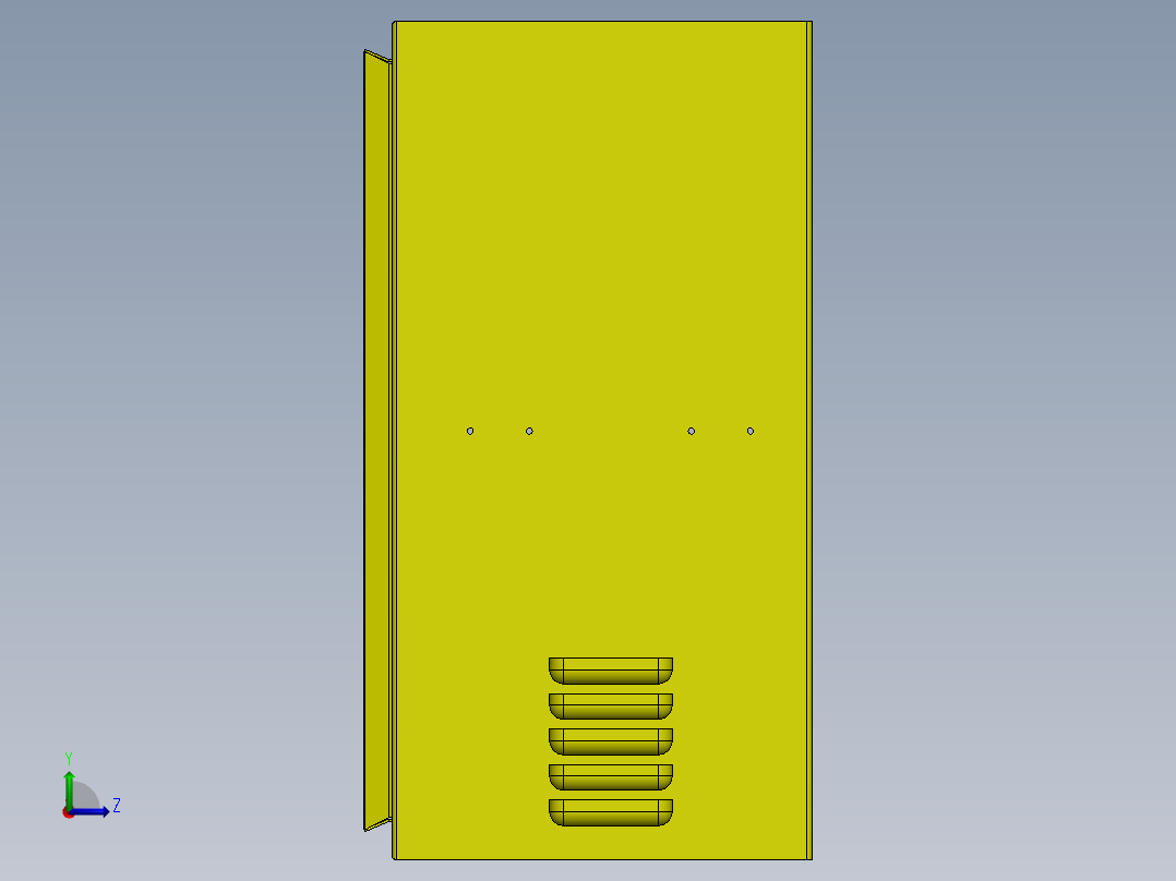 电控柜、铝电池盒左视图