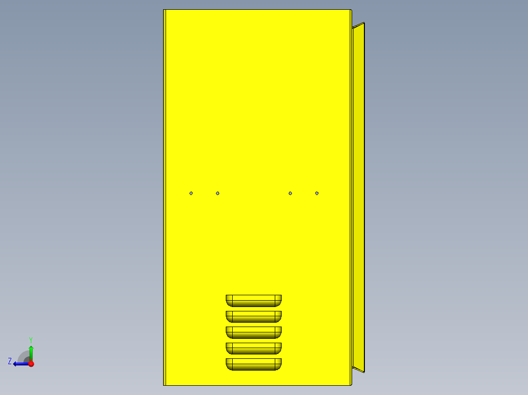 电控柜、铝电池盒右视图