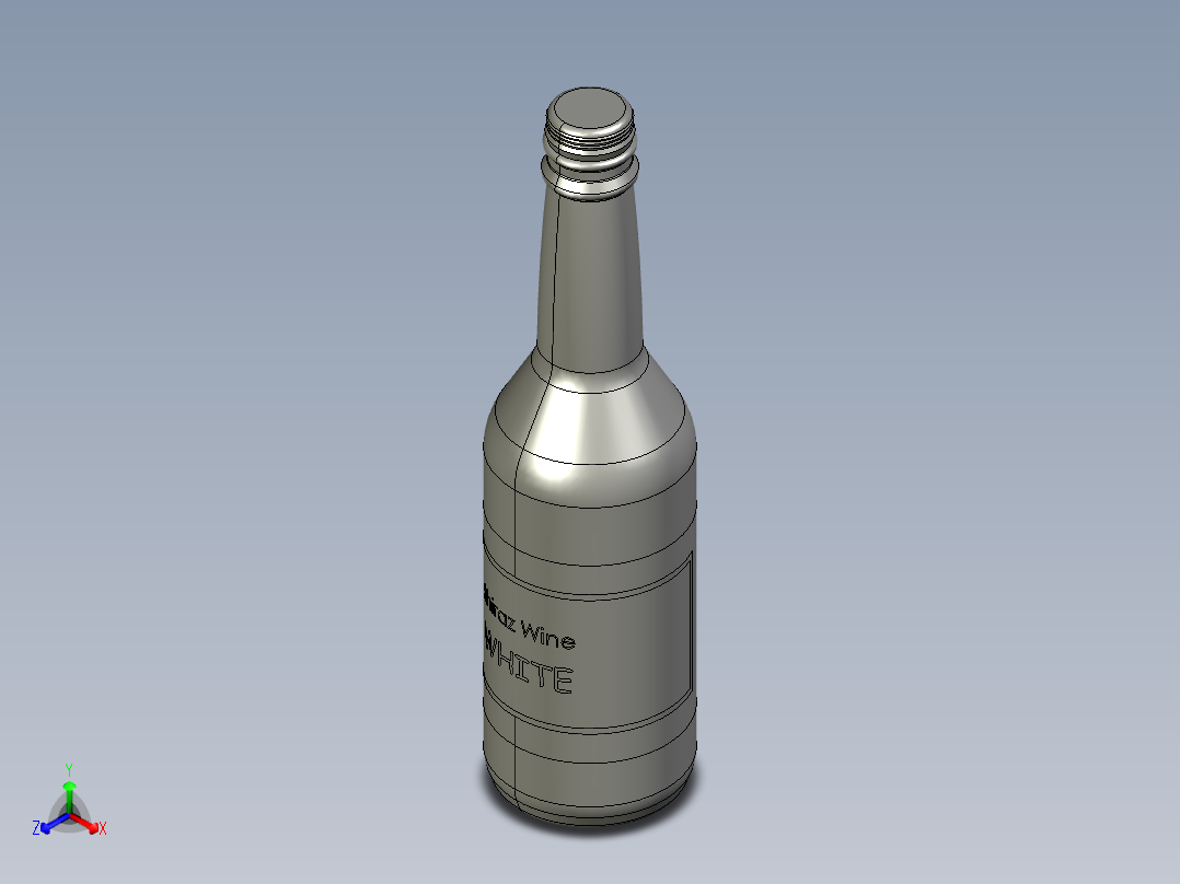 玻璃器子、杯子(35)正等轴测图