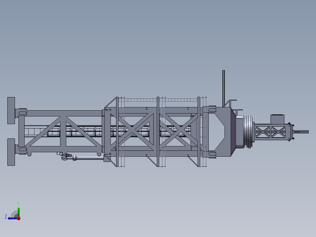 HJ-2830 海上风电塔筒吊装导向架右视图