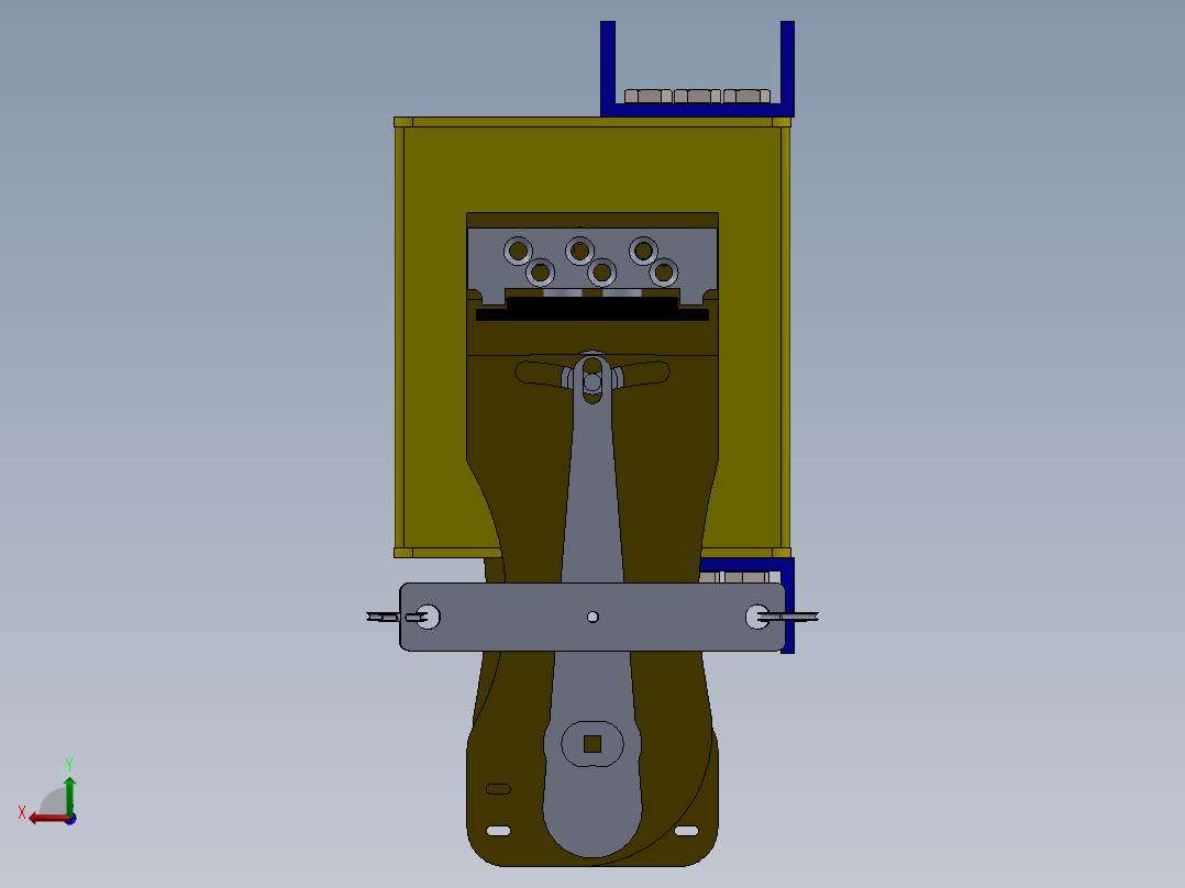 降落伞制动系统后视图