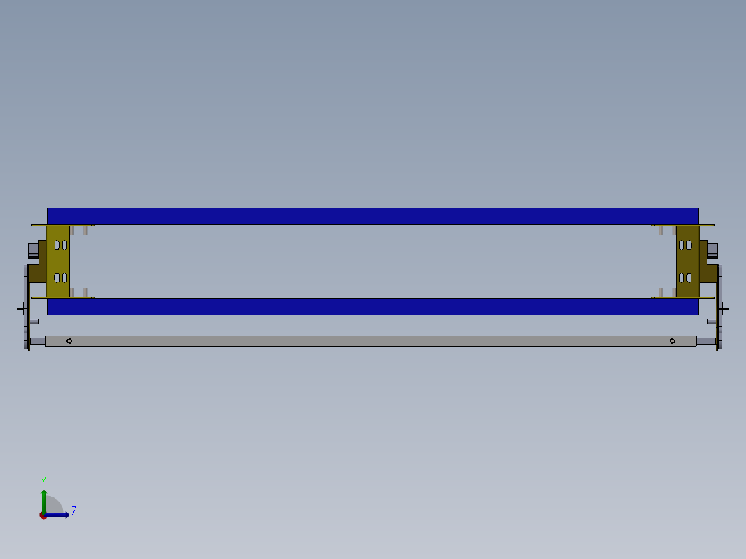降落伞制动系统左视图