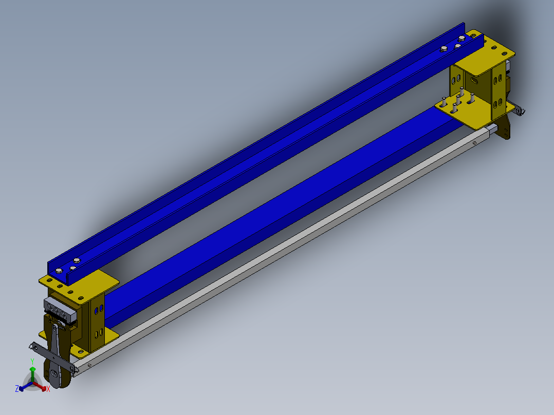 降落伞制动系统正等轴测图