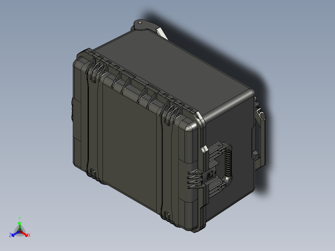 旅行箱(8)正等轴测图