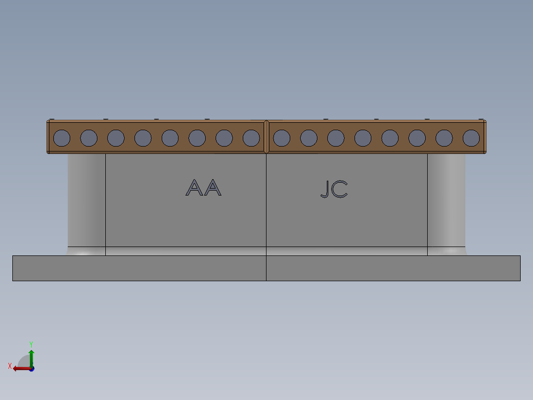 台球桌造型笔筒后视图