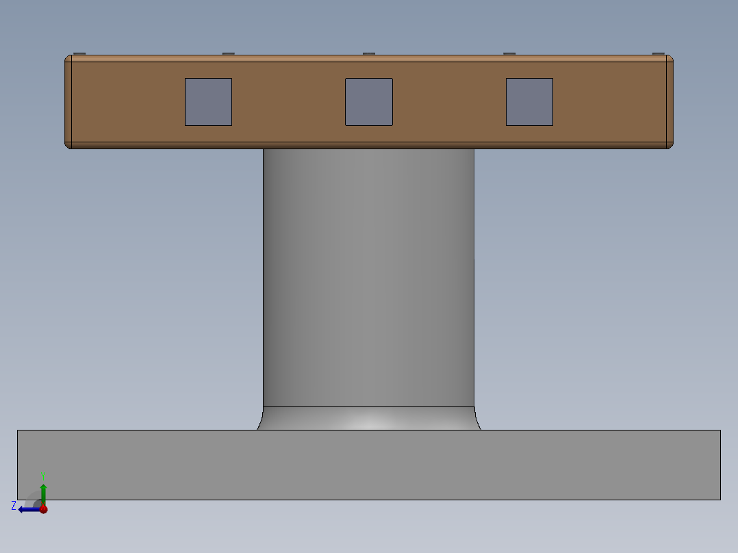 台球桌造型笔筒右视图