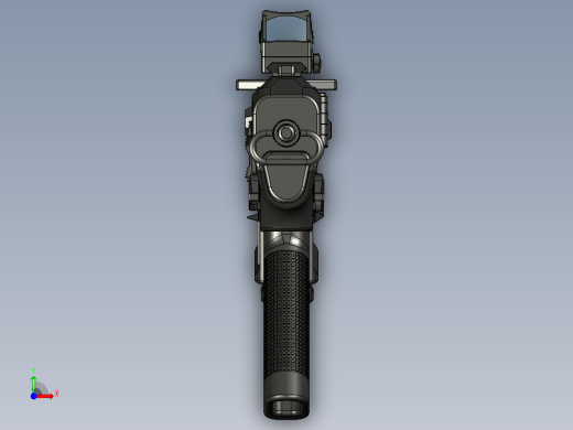 手枪左轮冲锋枪老式狙击步枪设计3D图纸perun-pistol-1 STP前视缩略图