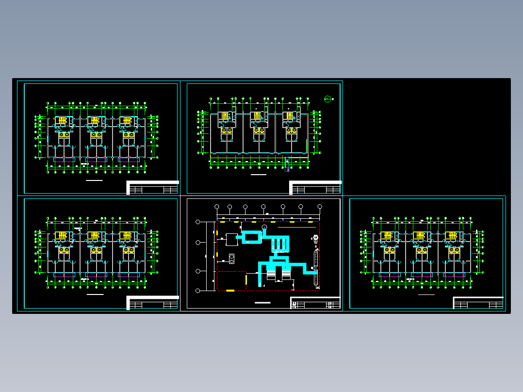 沈阳市某小区高层住宅楼供暖及换热站设计含5张CAD图