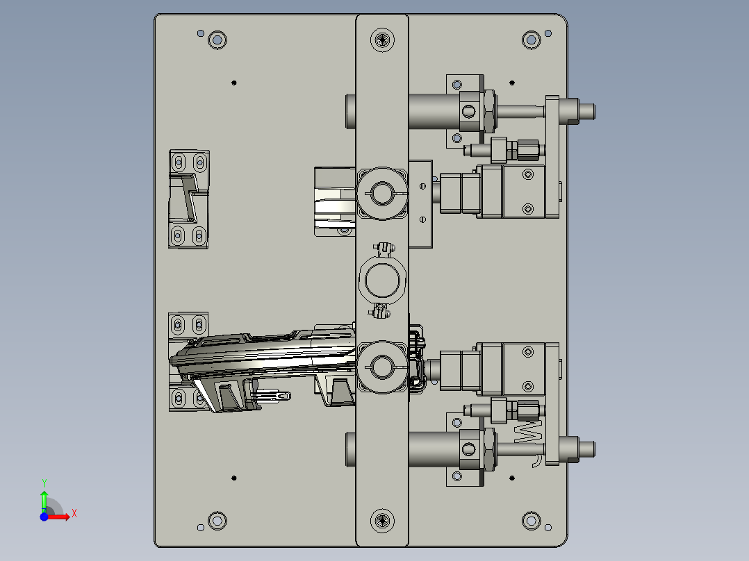 车灯智能制造用气密性测试系统及装置前视图