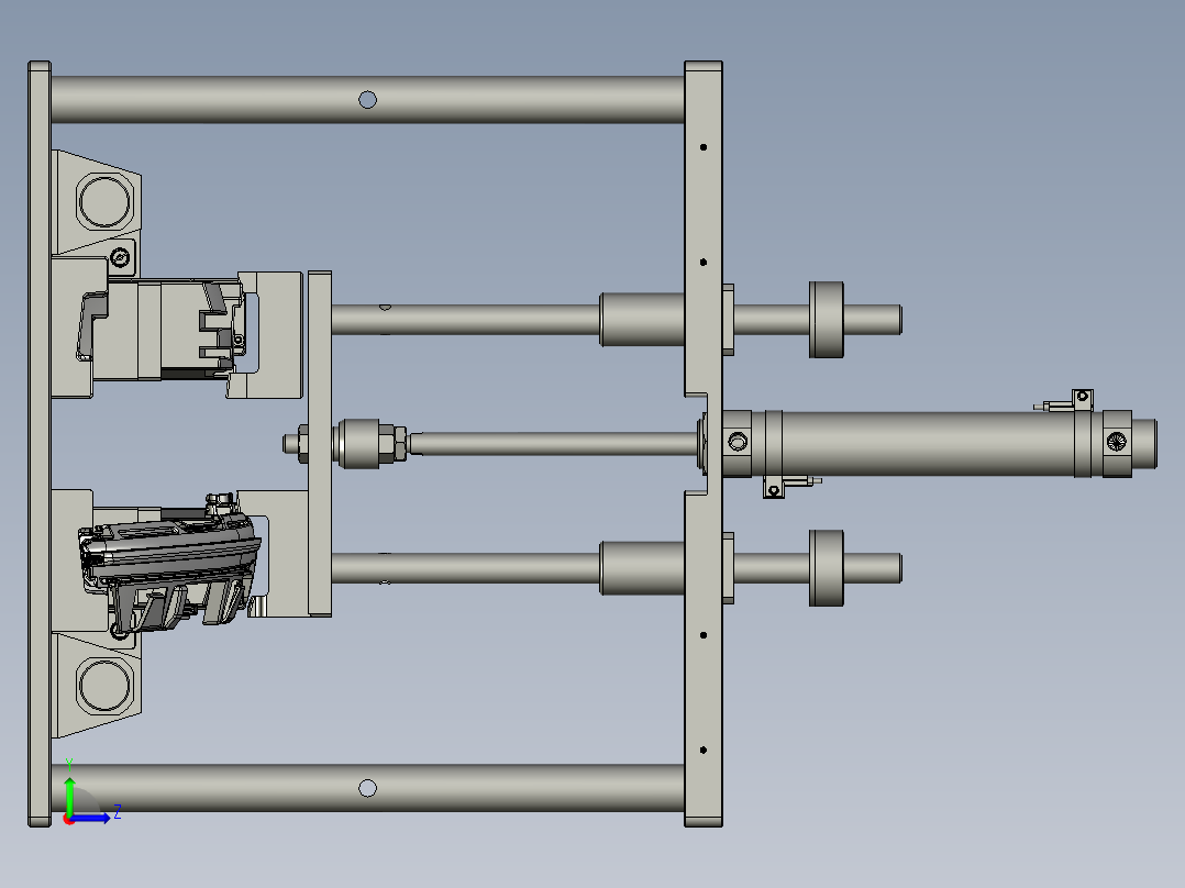 车灯智能制造用气密性测试系统及装置左视图