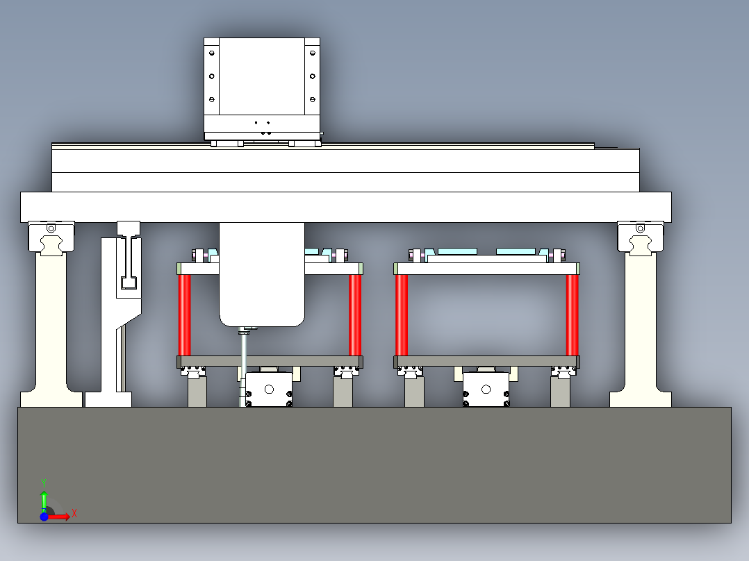 玻璃平面度检测机前视图