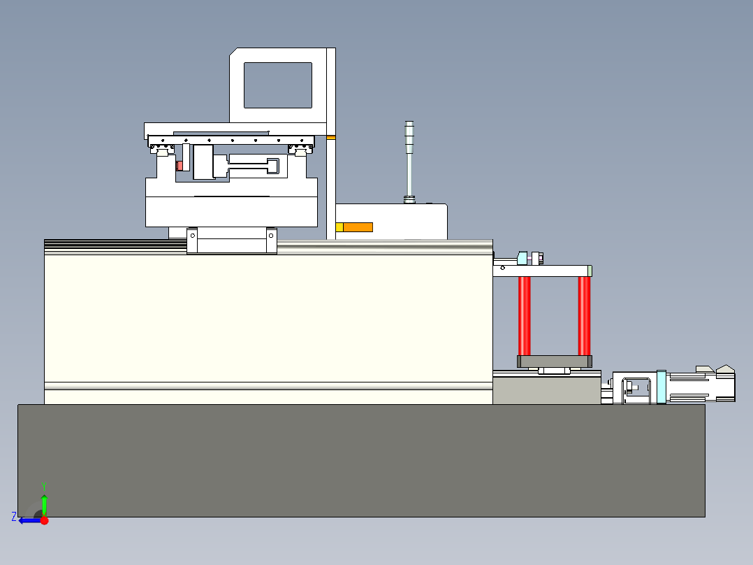 玻璃平面度检测机右视图