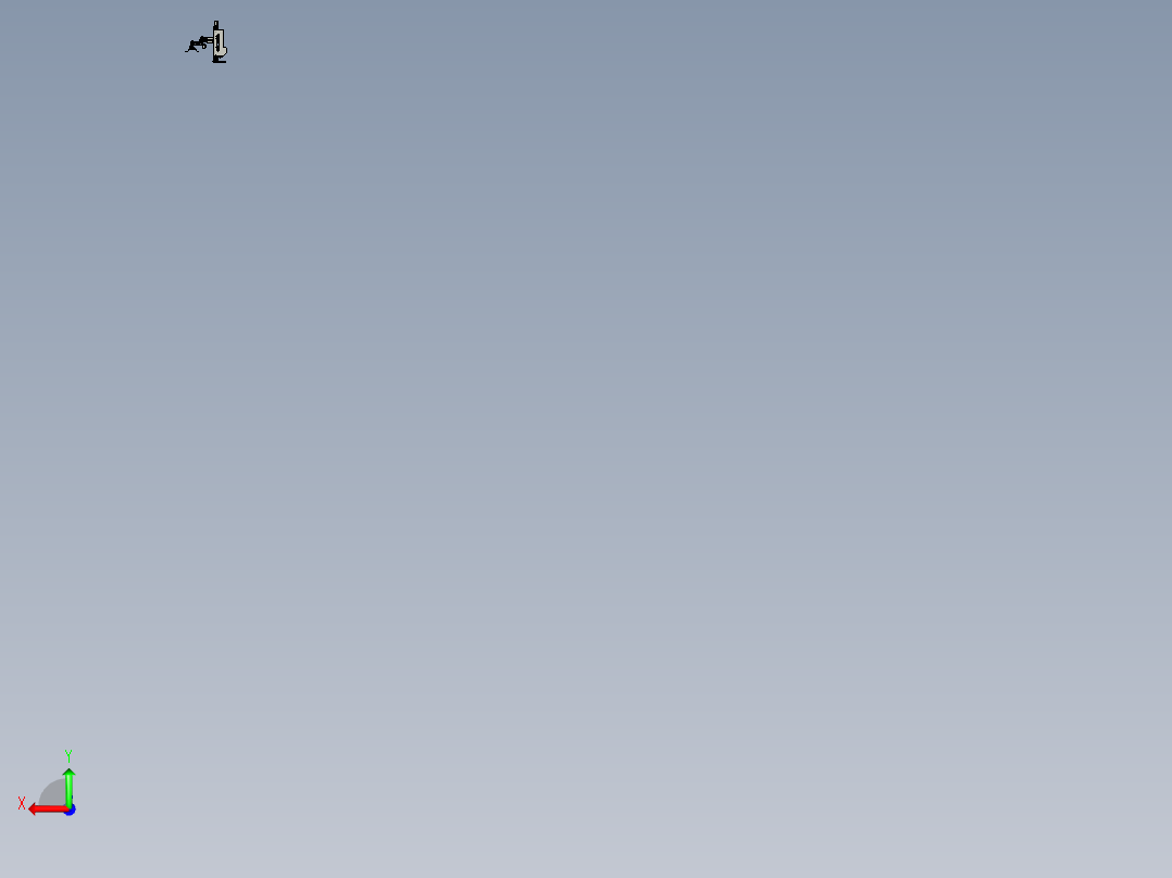 实验室水平四轴协作机械手后视图