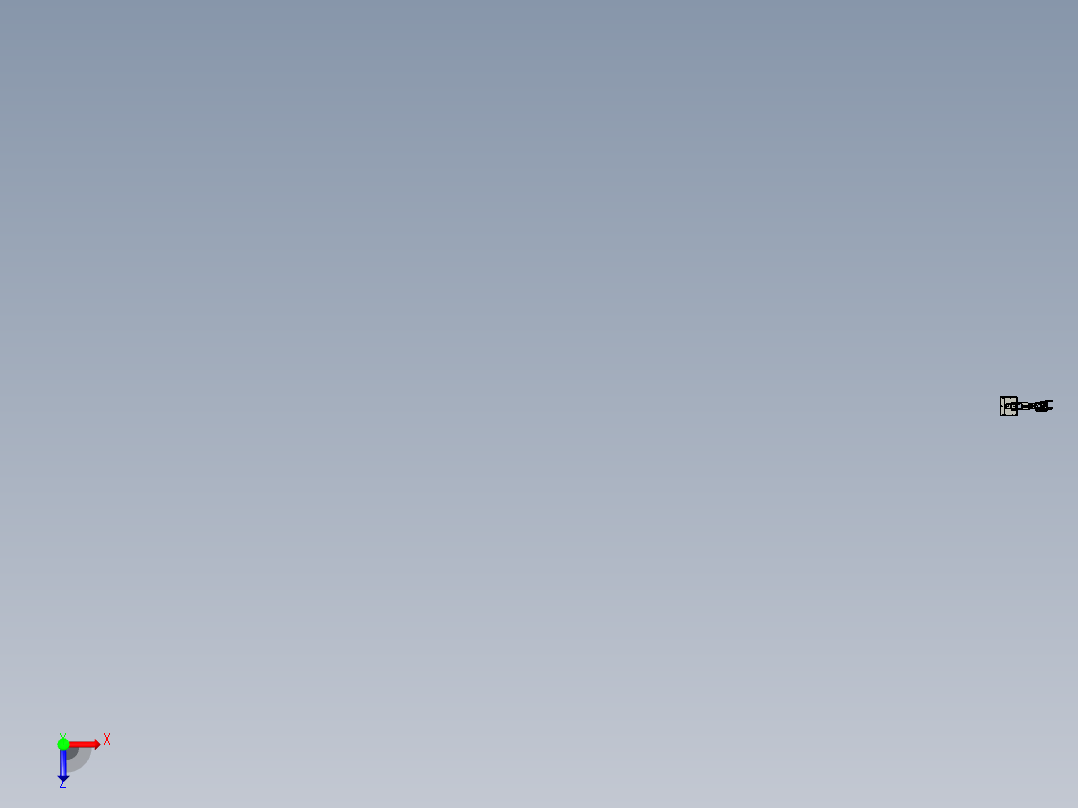 实验室水平四轴协作机械手俯视图